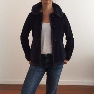 Marc Jacobs navy corduroy jacket w/peter pan collar, size 2